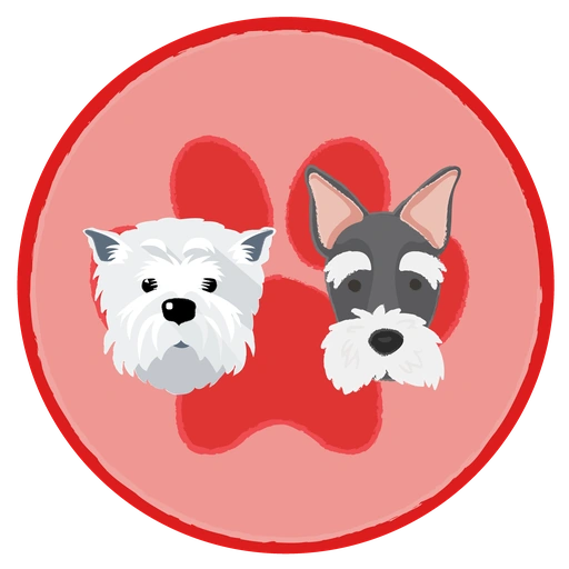 Icono circular oficial de Kisses and Paws